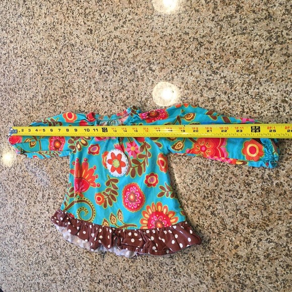 Baxter & Beatrice Size 18 Months Girls Multicolor Fall Floral Long Sleeve Top - Picture 10 of 12
